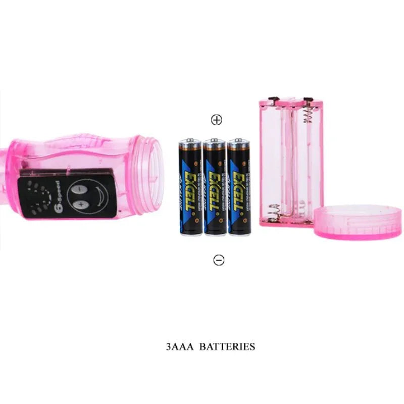 BAILE - DISTORTION DREIFACH ROSA STIMULATOR - Vanelion Paradise