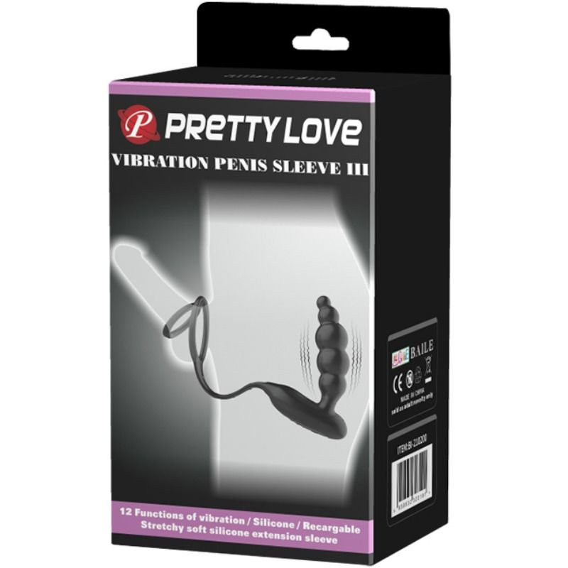 PRETTY LOVE - PENISRINGE MIT VIBRATOR-PLUG