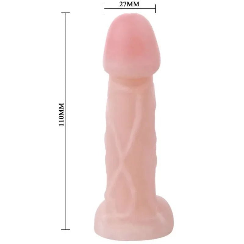 BAILE Slick Pleasure – realistischer Mini-Dildo (TPR), weich & flexibel - Vanelion Paradise