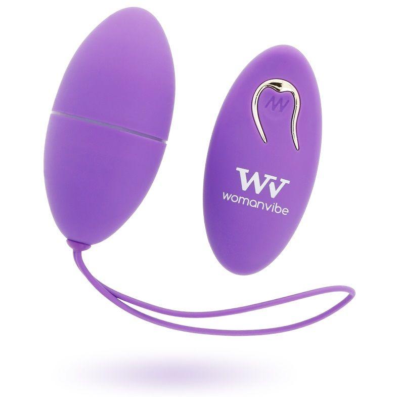 WOMANVIBE - ALSAN EGG REMOTE CONTROL SCHWARZES SILIKON LILA