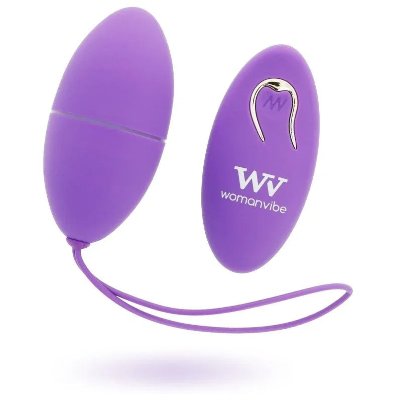 WOMANVIBE - ALSAN EGG REMOTE CONTROL SCHWARZES SILIKON LILA - Vanelion Paradise