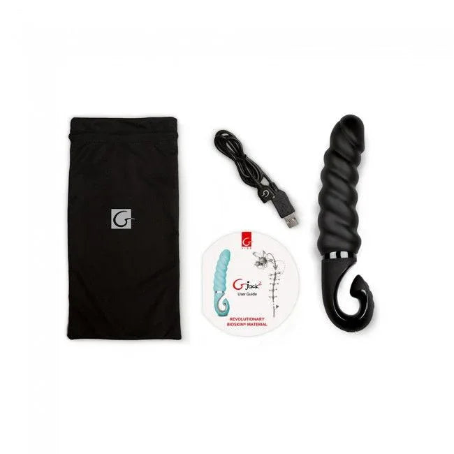 G-VIBE - G-JACK 2 - SCHWARZER VIBRIERENDER DILDO - Vanelion Paradise