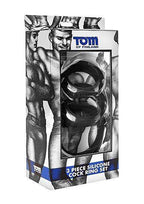 TOM OF FINLAND - 3-TEILIGES SILIKON-HAHNRING-SET - Vanelion Paradise