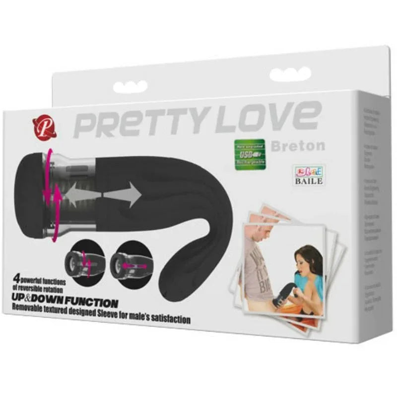 PRETTY LOVE - BRETON MULTIFUNKTIONS-WIEDERAUFLADBARER MASTURBATOR - Vanelion Paradise