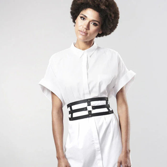 BIJOUX - INDISCRETS MAZE GÜRTEL MIT RIEMEN SCHWARZ - Vanelion Paradise