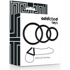 ADDICTED TOYS - RINGSET FÜR PENIS SCHWARZ - Vanelion Paradise