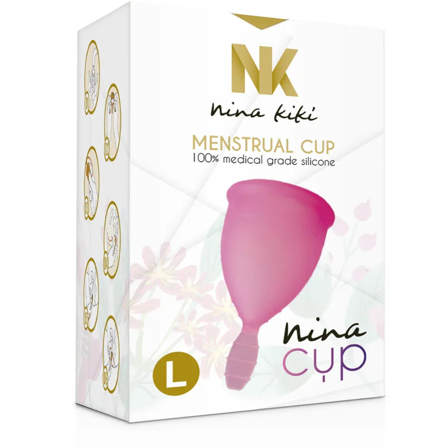 NINA KIKÍ - MENSTRUAL CUP ROSA - GRÖSSE L - Vanelion Paradise