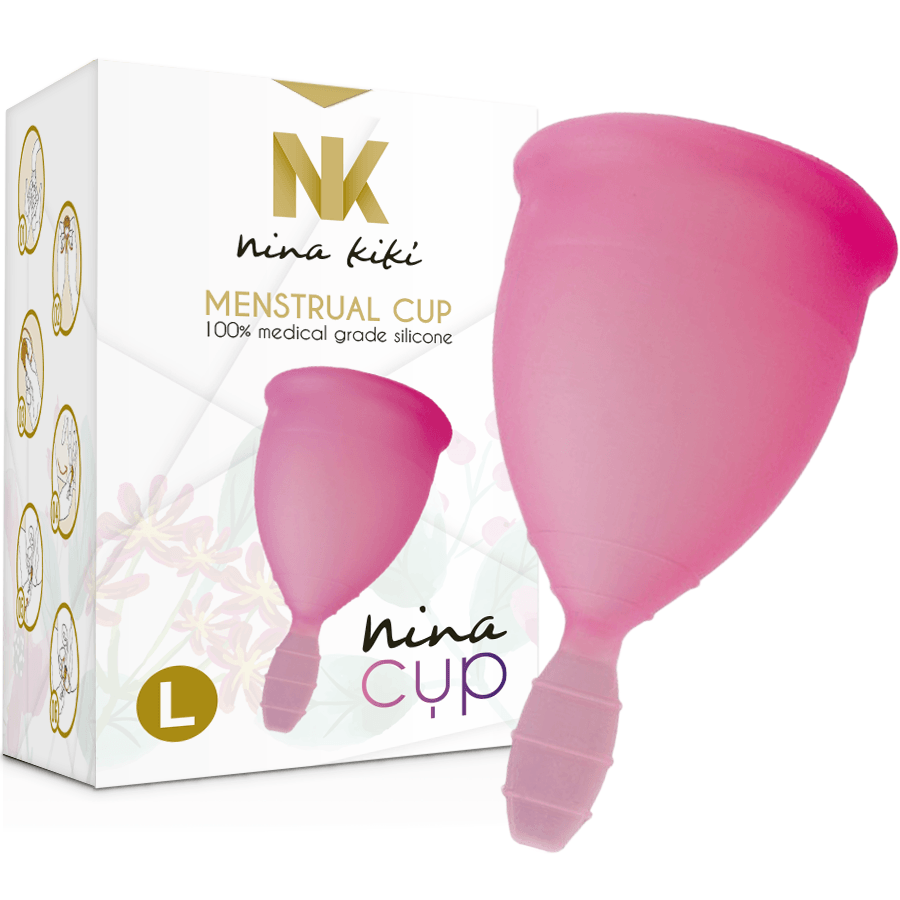 NINA KIKÍ - MENSTRUAL CUP ROSA - GRÖSSE L