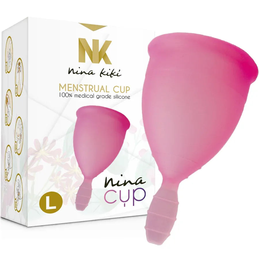NINA KIKÍ - MENSTRUAL CUP ROSA - GRÖSSE L - Vanelion Paradise