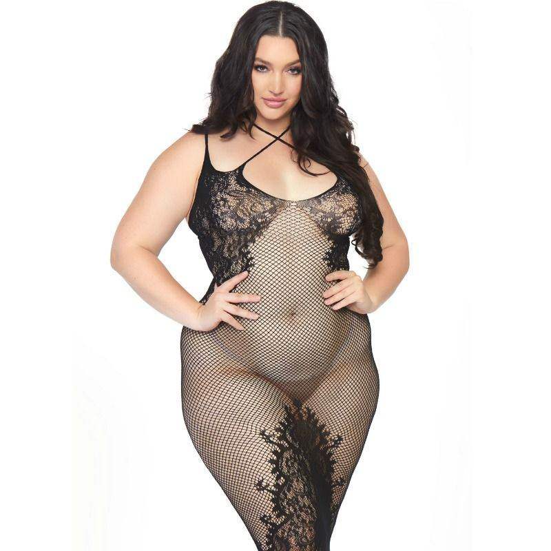 LEG AVENUE - HALFTERKLEID MIT ZWEI RIEMEN 1X-2X - Vanelion Paradise