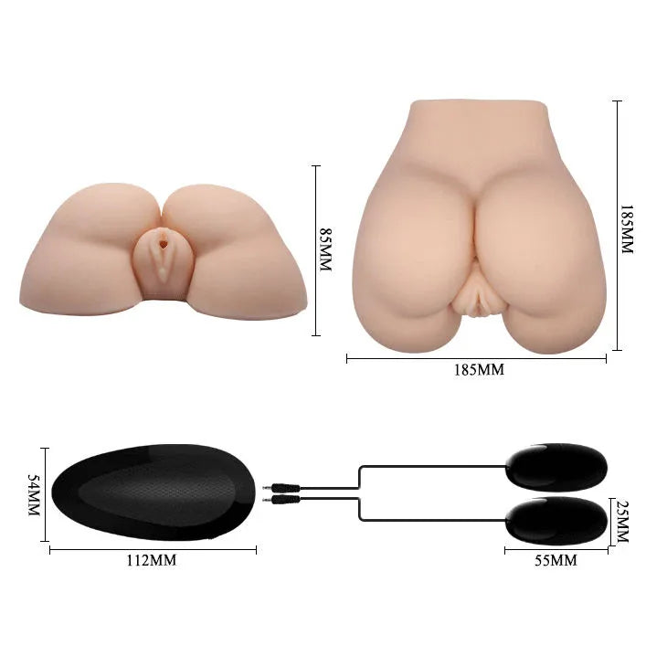 CRAZY BULL - REALISTISCHE VAGINA UND ANUS MIT VIBRATIONSPOSITION 5 - Vanelion Paradise