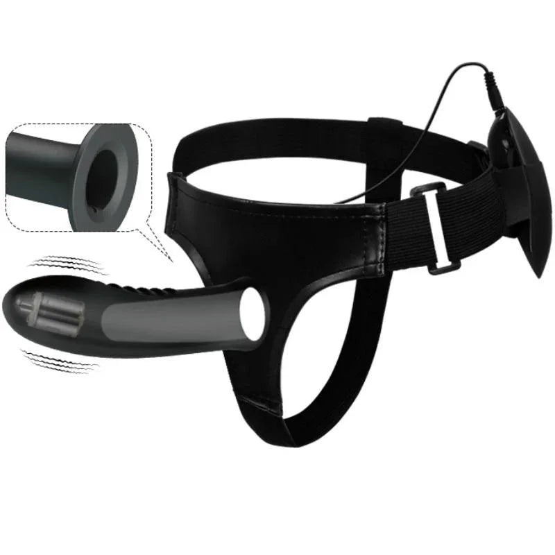 PRETTY LOVE - MYRON STRAP-ON MIT VIBRATION UND HOHLDILDO - Vanelion Paradise