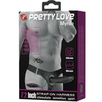 PRETTY LOVE - MYRON STRAP-ON MIT VIBRATION UND HOHLDILDO - Vanelion Paradise