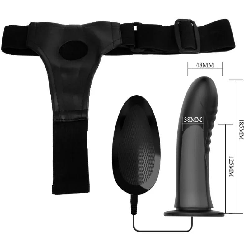 PRETTY LOVE - MYRON STRAP-ON MIT VIBRATION UND HOHLDILDO - Vanelion Paradise