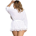 SUBBLIME - QUEEN PLUS WEISSE BABYDOLL MIT FRINGE - Vanelion Paradise