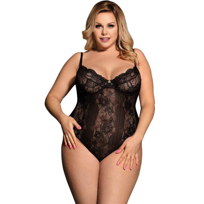 SUBBLIME - QUEEN PLUS FLORAL PATTERN TEDDY S / M - Vanelion Paradise