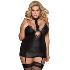 SUBBLIME - QUEEN PLUS FETISH CHEMISE UND GARTER BELT - Vanelion Paradise