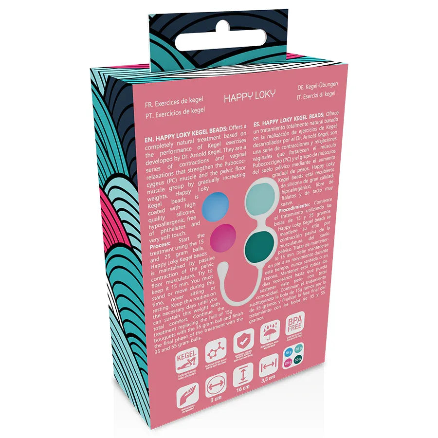 HAPPY LOKY Kegel Beads – Beckenbodentraining mit 4 Gewichten - Vanelion Paradise