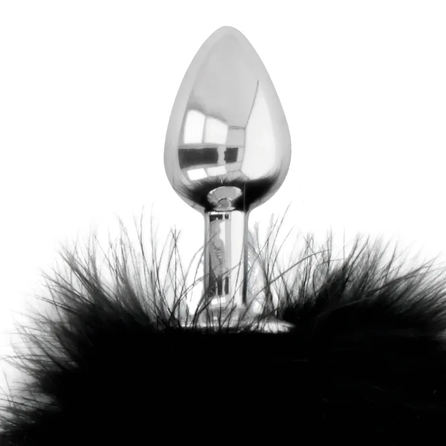 DARKNESS - EXTRA ANAL BUTTPLUG MIT SCHWANZ SCHWARZ 7 CM - Vanelion Paradise