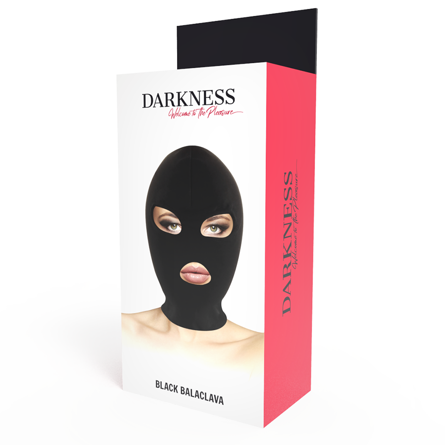 DARKNESS - BDSM-SUBMISSION-MASKE, MUND UND AUGEN SCHWARZ