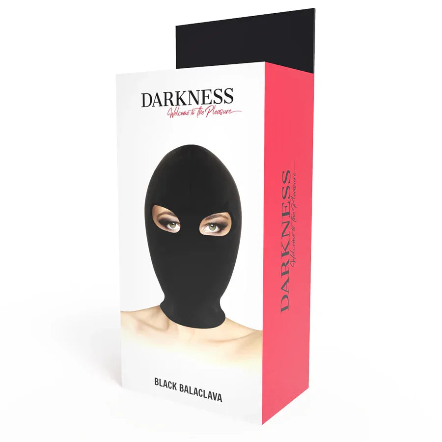 DARKNESS Maske Schwarz – Spandex-Haube mit Augenöffnungen - Vanelion Paradise