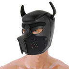DARKNESS - NEOPREN-HUNDEMASKE MIT ABNEHMBARER MAULE M - Vanelion Paradise