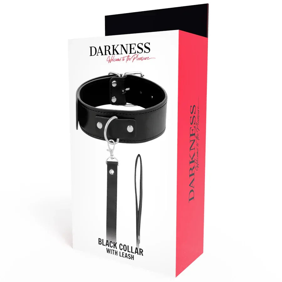 DARKNESS - POSTURE-HALSKETTE MIT LEDERKETTE - Vanelion Paradise