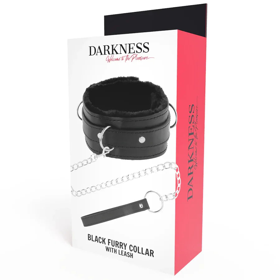 DARKNESS - BEQUEME HALSKETTE MIT LEDERKETTE - Vanelion Paradise