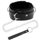 DARKNESS - BEQUEME HALSKETTE MIT LEDERKETTE - Vanelion Paradise
