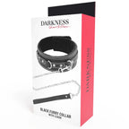 DARKNESS - HOCHWERTIGE LEDER-HALSKETTE MIT LEINE - Vanelion Paradise