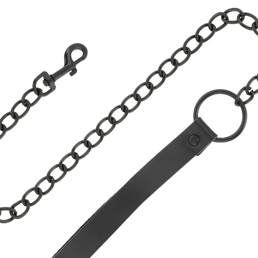 DARKNESS - SCHWARZE HALSKETTE MIT KETTE - Vanelion Paradise
