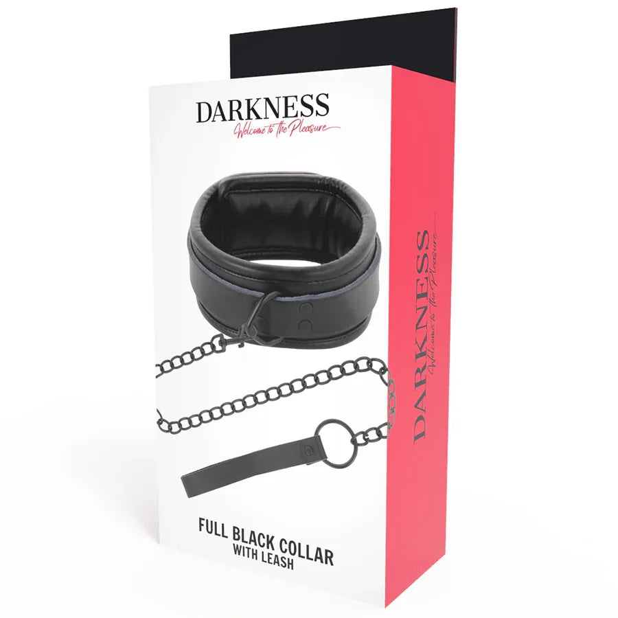DARKNESS - SCHWARZE HALSKETTE MIT KETTE - Vanelion Paradise