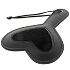 Darkness Velours Fetish Paddle – Schwarz, 19×15 cm - Vanelion Paradise