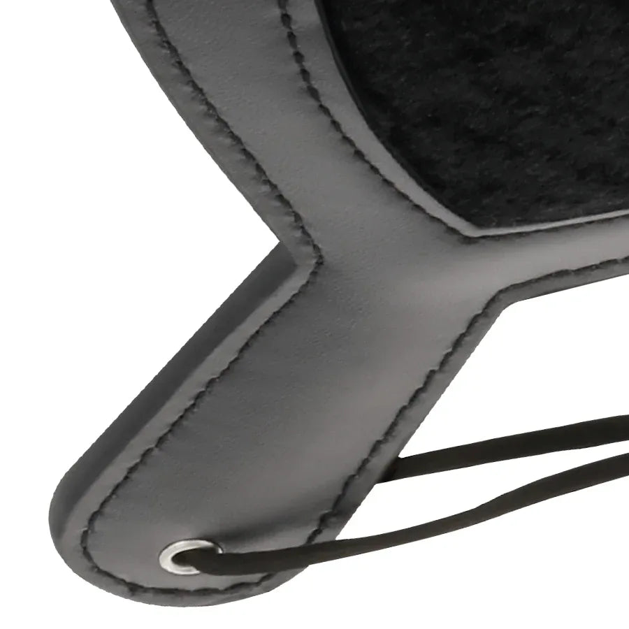 Darkness Velours Fetish Paddle – Schwarz, 19×15 cm - Vanelion Paradise