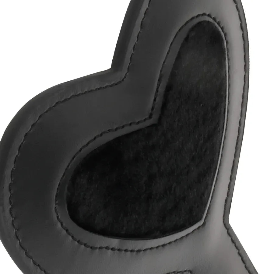 Darkness Velours Fetish Paddle – Schwarz, 19×15 cm - Vanelion Paradise