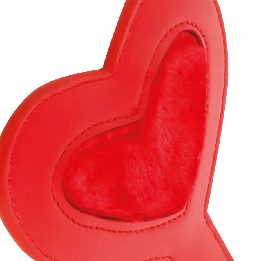 Darkness Fetish Paddle »Love Red« mit Spikes (19×15 cm) - Vanelion Paradise