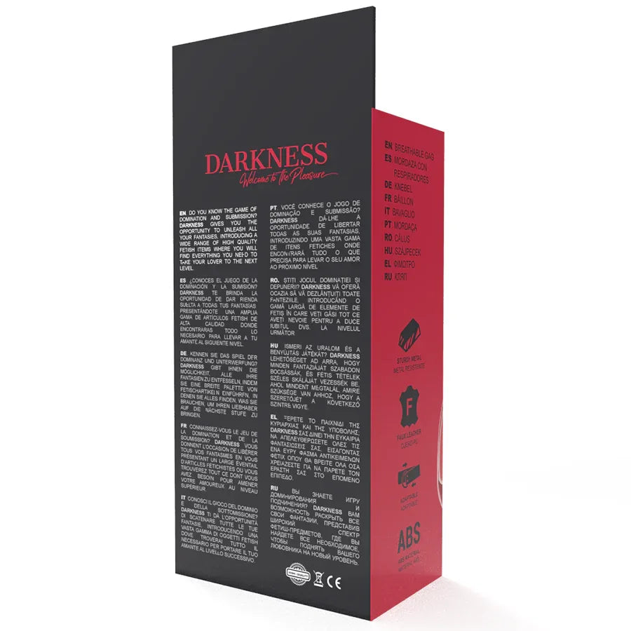 DARKNESS - ROTER, ATMUNGSAKTIVER KNEBEL - Vanelion Paradise
