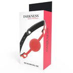 DARKNESS - KNEBEL AUS ROTEM SILIKON - Vanelion Paradise