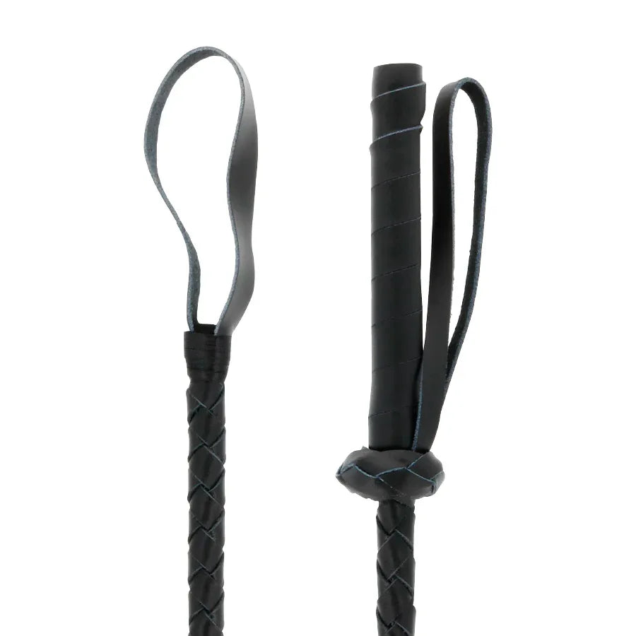 DARKNESS BDSM Peitsche Leder 60 cm – Reitgerte - Vanelion Paradise