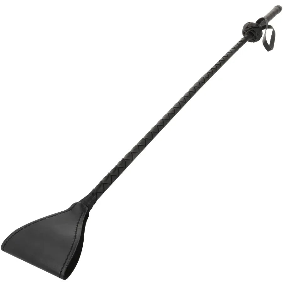 DARKNESS Whipper Reitpeitsche Schwarz – 60 cm - Vanelion Paradise