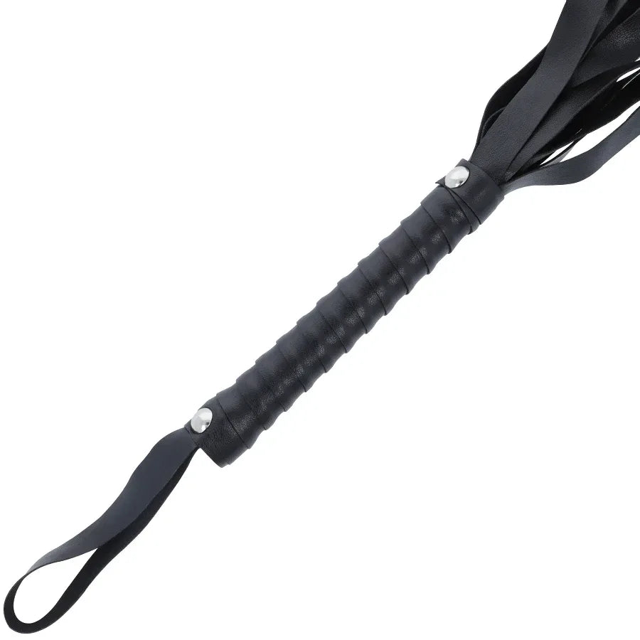 DARKNESS - SCHWARZE BONDAGE-PEITSCHE 51 CM - Vanelion Paradise