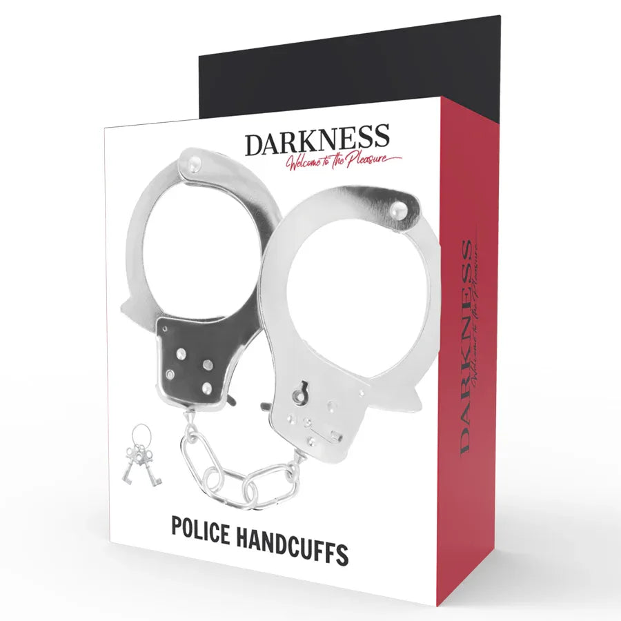 DARKNESS Metall-Handschellen mit Schlüssel & Sicherheitsverschluss - Vanelion Paradise