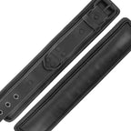 DARKNESS - VERSTELLBARE KNÖCHEL-HANDSCHELLEN AUS SCHWARZEM LEDER - Vanelion Paradise