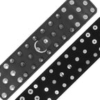 DARKNESS - SKULLS AND BONES SCHWARZE HANDSCHELLEN MIT SPIKES - Vanelion Paradise
