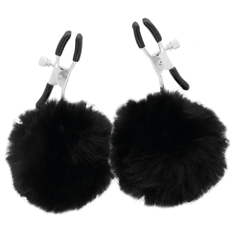 DARKNESS - NIPPELKLAMMERN MIT POM POMS 1 - Vanelion Paradise
