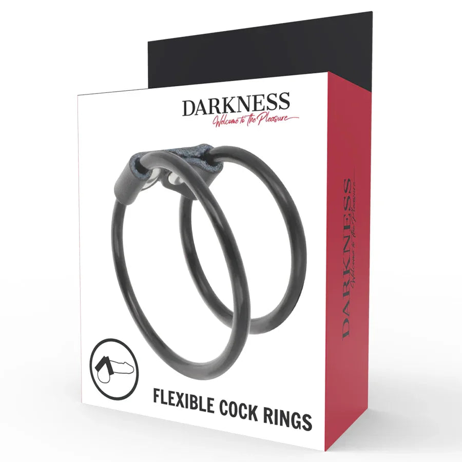 DARKNESS - DOPPELTER FLEXIBLER PENISRING - Vanelion Paradise