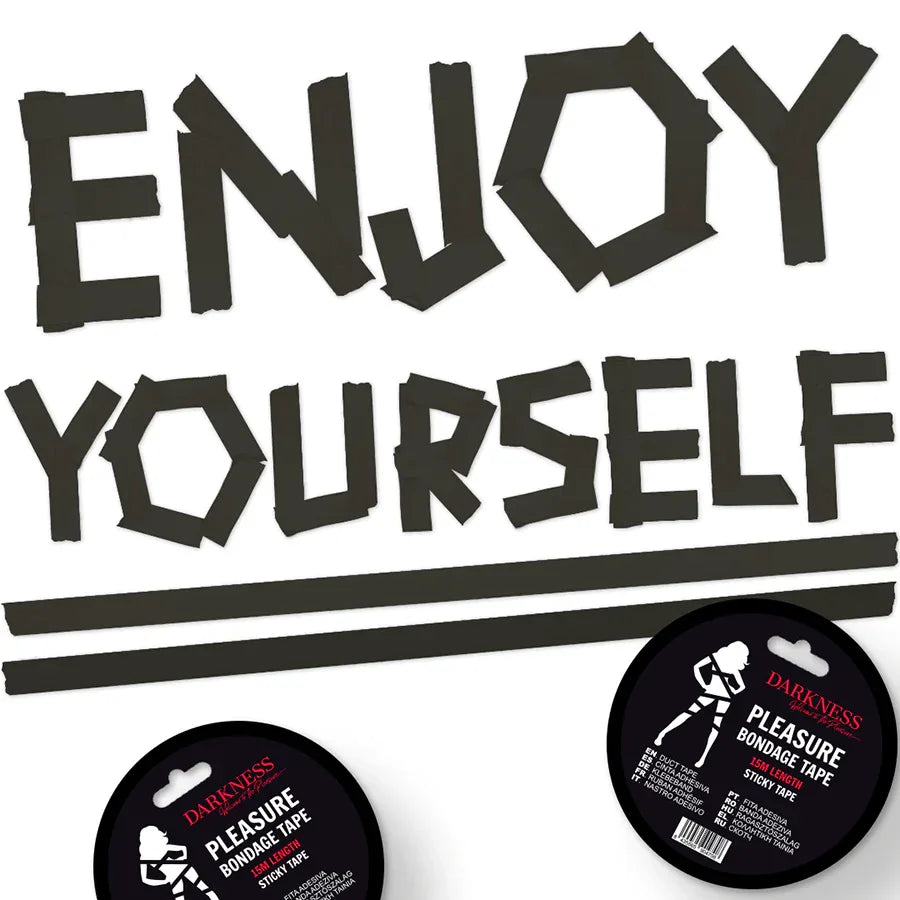 DARKNESS - KLEBENDES SCHWARZES BONDAGEBAND 15M - Vanelion Paradise