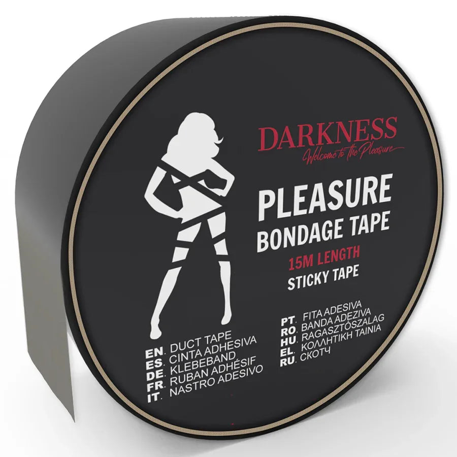 DARKNESS - KLEBENDES SCHWARZES BONDAGEBAND 15M - Vanelion Paradise