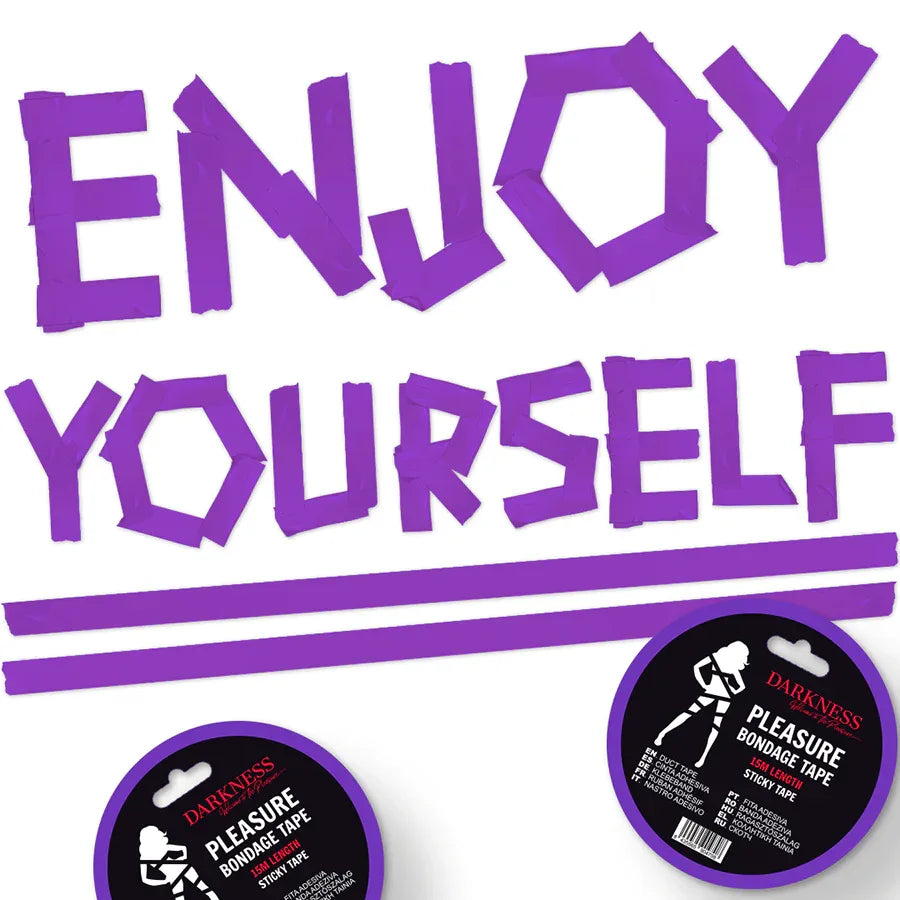 DARKNESS - KLEBENDES LILA BONDAGEBAND 15M - Vanelion Paradise