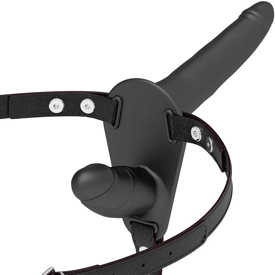 FETISH SUBMISSIVE HARNESS - SCHWARZE DOPPELPENETRATION - Vanelion Paradise
